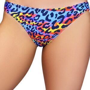 Cleo pole dance Vibrant Leopard Print scanty Bottom